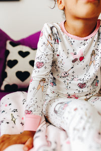 LOVER • bamboo kids long sleeve pjs (two-piece) EXTRAS LISTED