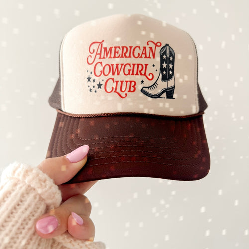 AMERICAN COWGIRL • trucker hat (adult)