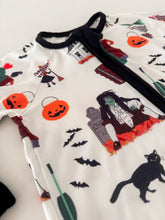 Load image into Gallery viewer, WITCHES ARE BACK • baby zipper pj's (one-piece)