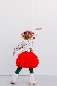 LAYERED TUTU (berry red) (flash)