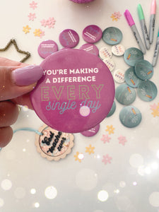 TEACHER APPRECIATION • BUTTON SET