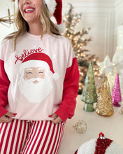 Load image into Gallery viewer, SANTA • color block pullover (women + kids)
