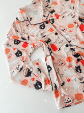 Load image into Gallery viewer, HALLOWEEN NIGHT • button down pj&#39;s (women + youth) two-piece