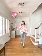 Load image into Gallery viewer, SHERPA HEARTS bomber jacket (women + kids) FLASH
