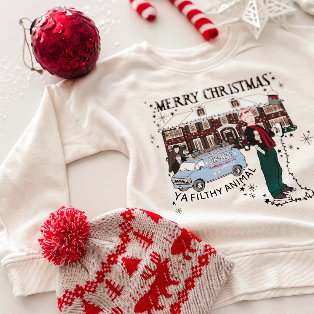 FILTHY ANIMAL • kids pullover (cream)