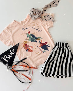 COME, WE FLY • tee (women + babies + kids) in peach • restock coming soon