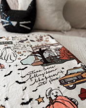 Load image into Gallery viewer, TAYLOWEEN {welcome to NY in the fall} • sherpa blanket