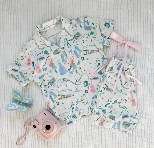 DEBUT • kids short pj set (two-piece) EXTRAS ADDED