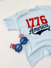 Load image into Gallery viewer, 1776 • women's heavyweight tee (blue or white)