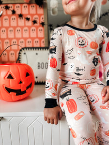 HALLOWEEN NIGHT • button down pj's (women + youth) two-piece