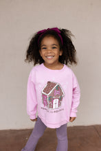 Load image into Gallery viewer, HOME FOR THE HOLIDAYS • pullover (kids)with gingerbread sleeve