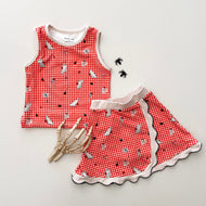 GINGHAM BOO • kids activewear set