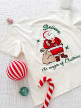 Load image into Gallery viewer, SANTA BELIEVE • embroidered tee (women's)