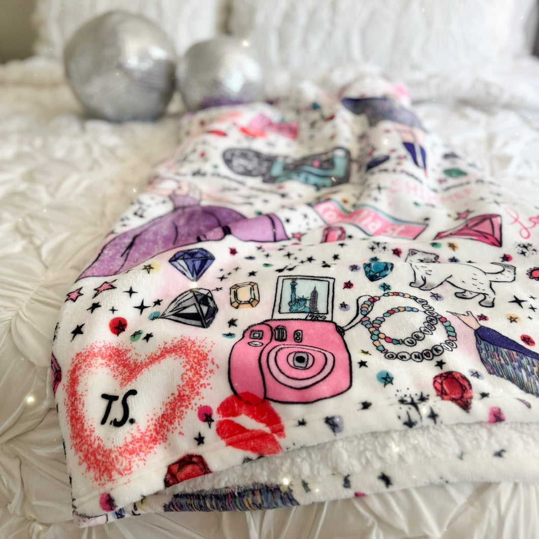 SWIFTIE MAGIC • sherpa throw blanket