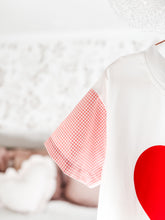 Load image into Gallery viewer, GINGHAM HEART • kids tee