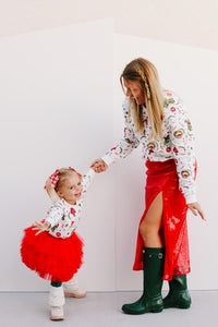 LAYERED TUTU (berry red) (flash)