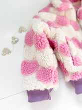 Load image into Gallery viewer, SHERPA HEARTS bomber jacket (women + kids) FLASH