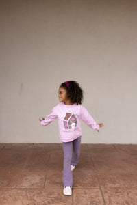 HOME FOR THE HOLIDAYS • pullover (kids)with gingerbread sleeve