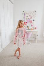 Load image into Gallery viewer, LOVE STORY• pullover (women + kids) PINK (SALE)