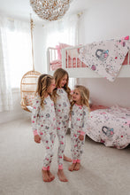 Load image into Gallery viewer, LOVER • bamboo kids long sleeve pjs (two-piece) EXTRAS LISTED