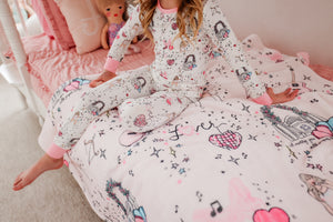 LOVER • bamboo kids long sleeve pjs (two-piece) EXTRAS LISTED