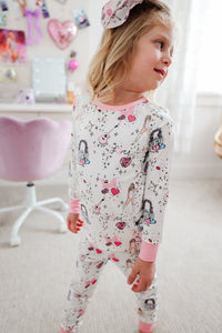 LOVER • bamboo kids long sleeve pjs (two-piece) EXTRAS LISTED