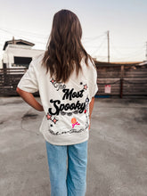 Load image into Gallery viewer, MOST SPOOKY • embroidered tee (women's)