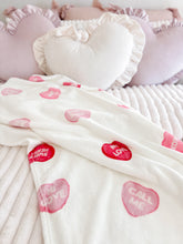 Load image into Gallery viewer, CONVERSATION HEARTS• blanket