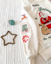 Load image into Gallery viewer, SANTA BELIEVE • embroidered hoodie (kids + youth)