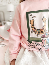 Load image into Gallery viewer, LUCKY • pullover (women + kids) PINK (flash)
