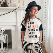 Load image into Gallery viewer, A LOT OF SPOOKY • color block tee (women + kids) SALE