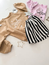 Load image into Gallery viewer, BEETLEJUICE STRIPES • twirl skirt (babies, kids + youth)
