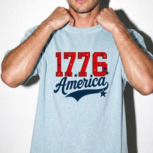 Load image into Gallery viewer, 1776 • women's heavyweight tee (blue or white)