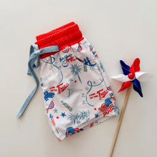 Load image into Gallery viewer, VINTAGE AMERICAN • boys swim trunks (flash)