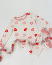 Load image into Gallery viewer, CONVERSATION HEARTS• bamboo kids pajamas (flash)