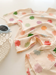 STARBURST DAISY • kids set (boxy tee + shorties) (flash)