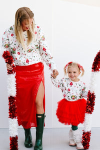 LAYERED TUTU (berry red) (flash)