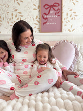 Load image into Gallery viewer, CONVERSATION HEARTS• bamboo kids pajamas (flash)