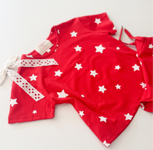 Load image into Gallery viewer, RED, WHITE + STARS • kids lounge set (FLASH)