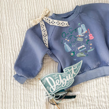 Load image into Gallery viewer, OUR SONG • kids blue pullover