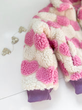 Load image into Gallery viewer, SHERPA HEARTS bomber jacket (women + kids) FLASH