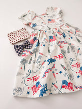 Load image into Gallery viewer, AMERICAN SUMMER • kids twirl dress (flash)