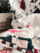 Load image into Gallery viewer, MISCHIEF • sherpa throw blanket by NYSHA LILLY