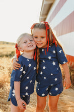 Load image into Gallery viewer, NAVY STARS • kids shorts set