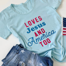 Load image into Gallery viewer, LOVES JESUS • women's heavyweight tee