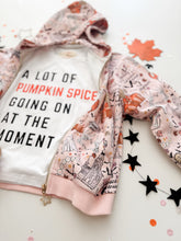 Load image into Gallery viewer, A LOT OF PUMPKIN SPICE • sequin sleeve tee (women + kids)