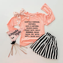 Load image into Gallery viewer, BEETLEJUICE STRIPES • twirl skirt (babies, kids + youth)