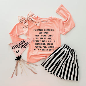 BEETLEJUICE STRIPES • twirl skirt (babies, kids + youth)