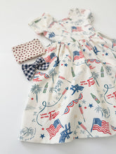 Load image into Gallery viewer, AMERICAN SUMMER • kids twirl dress (flash)
