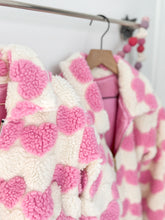 Load image into Gallery viewer, SHERPA HEARTS bomber jacket (women + kids) FLASH